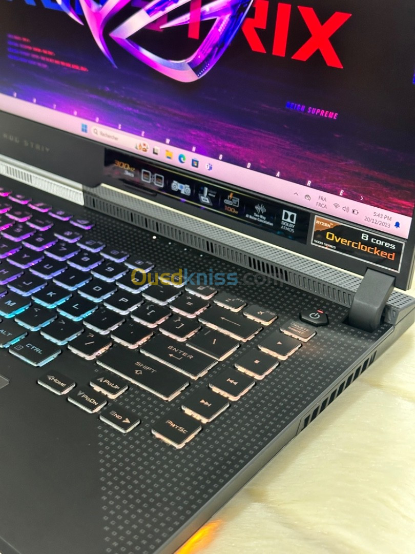 ASUS ROG STRIX G15 G513QY AMD RYZEN 9 5980Hx 16GO 1TO SSD AMD RADEON RX6800M 12GO GDDR6 