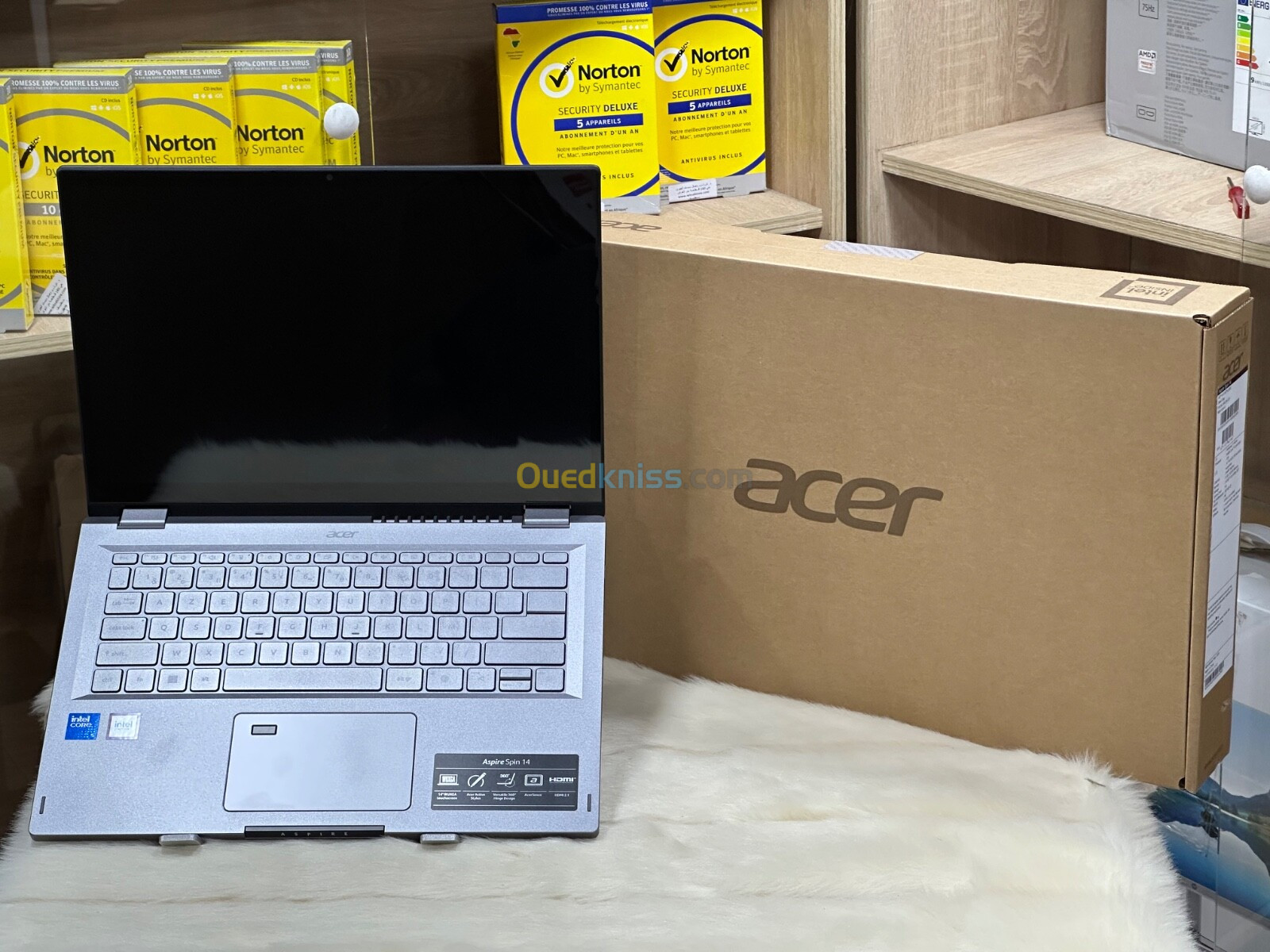 ACER ASPIRE SPIN 14 ASP14-51MTN CORE 5 120U 8GO 512GO TACTILE CONVERTIBLE NEUF SOUS EMBALLAGE 