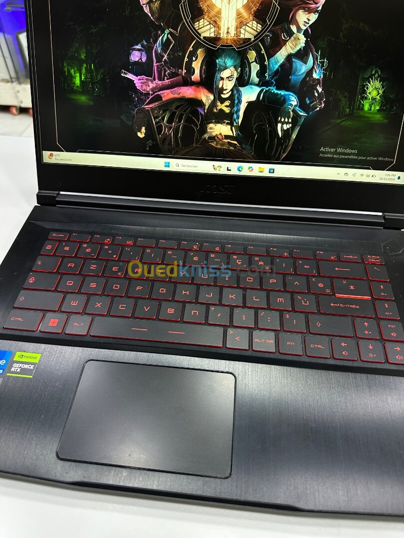 MSI Thin GF63 12UDX i5-12éme 8GB 512GB 15"FHD 144HZ RTX3050 6GB