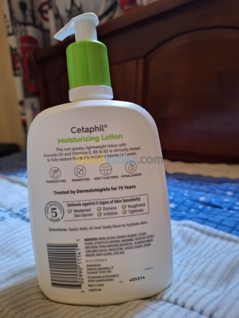 Cetaphil Body Moisturizer 591ml, Lotion hydratante pour tous les types de peau, venu de USA