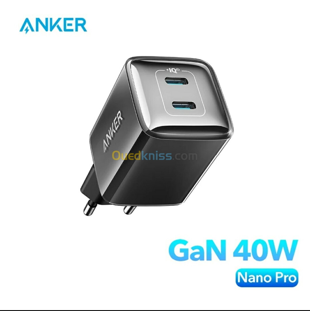 Chargeur Anker 20w nano pro/ 30w/33w/40w/65w/câble anker