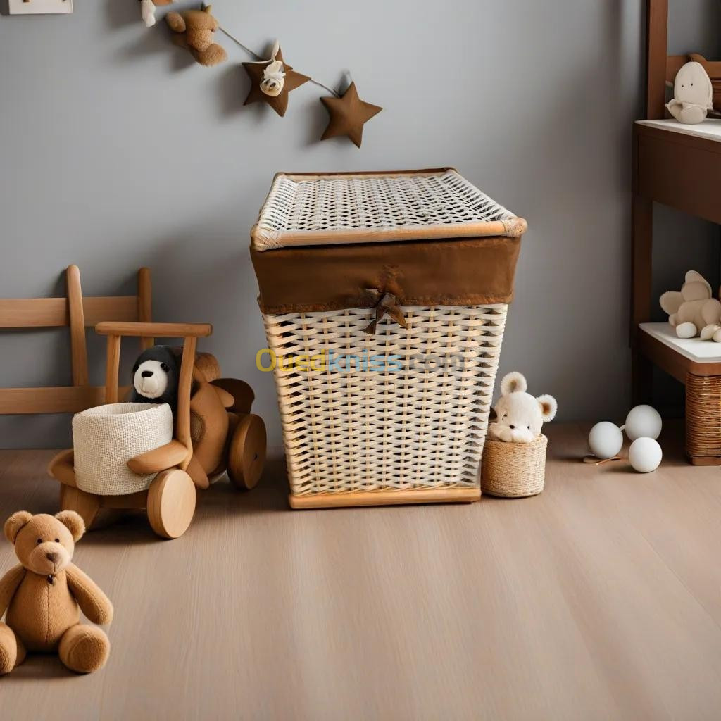 Panier jouer , linge , vêtements bébé  multi-usages