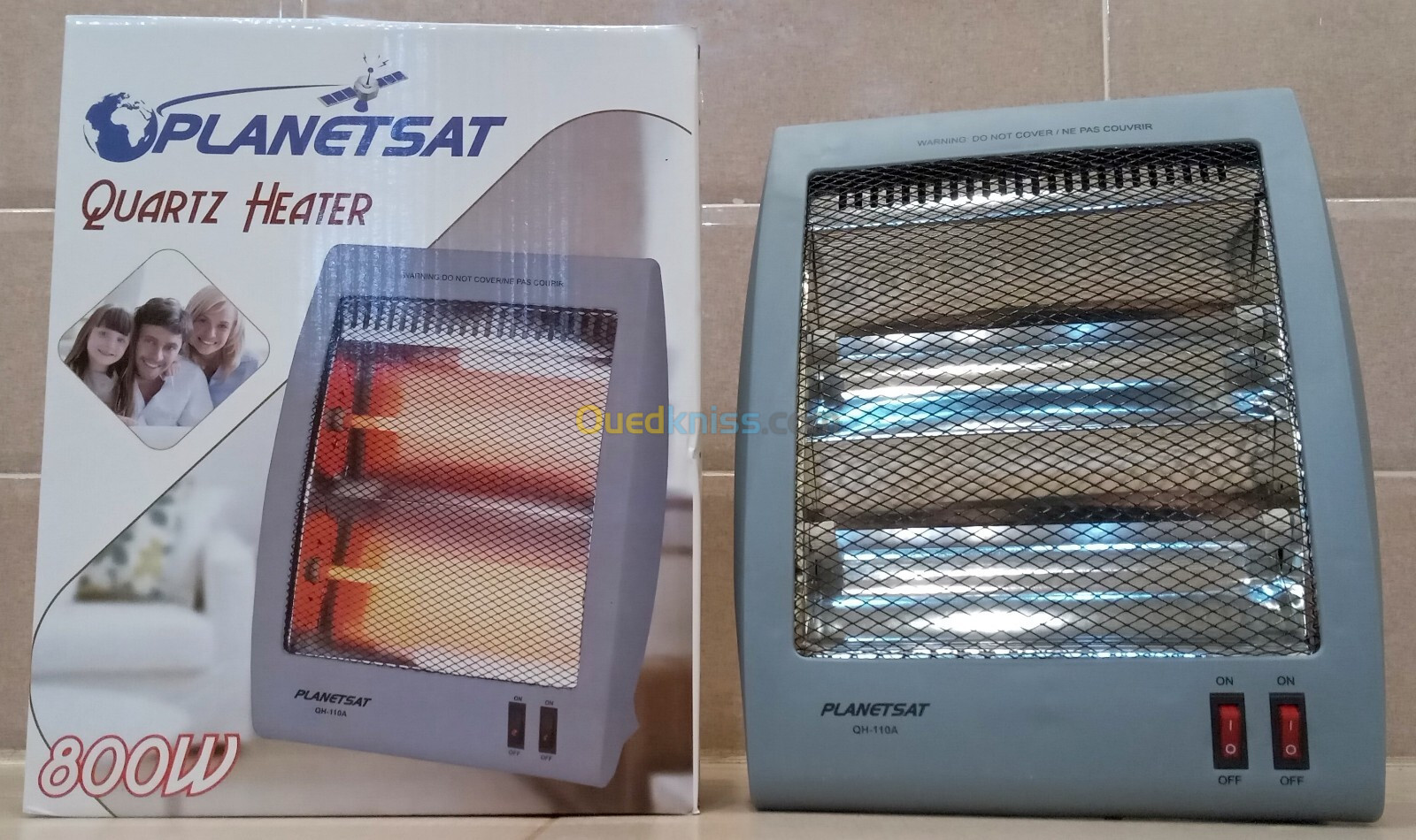 CHAUFFAGE À QUARTZ / chauffage d'appoint/Résistance Électrique / PLANETSAT/800W /مدفأة كهربائية/سخان