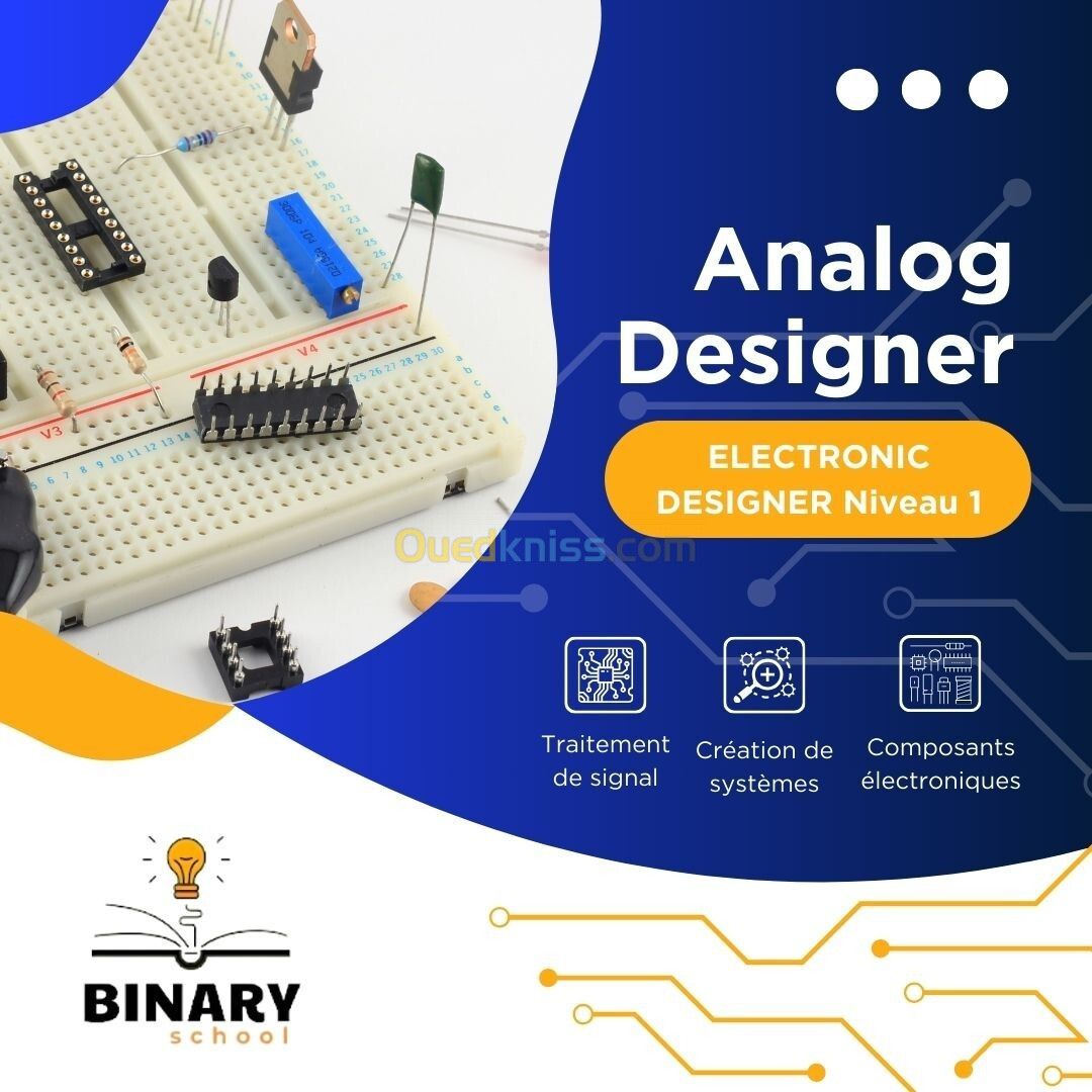 Formation En Électronique niveau 1, Analog designer (Developpement électronique)