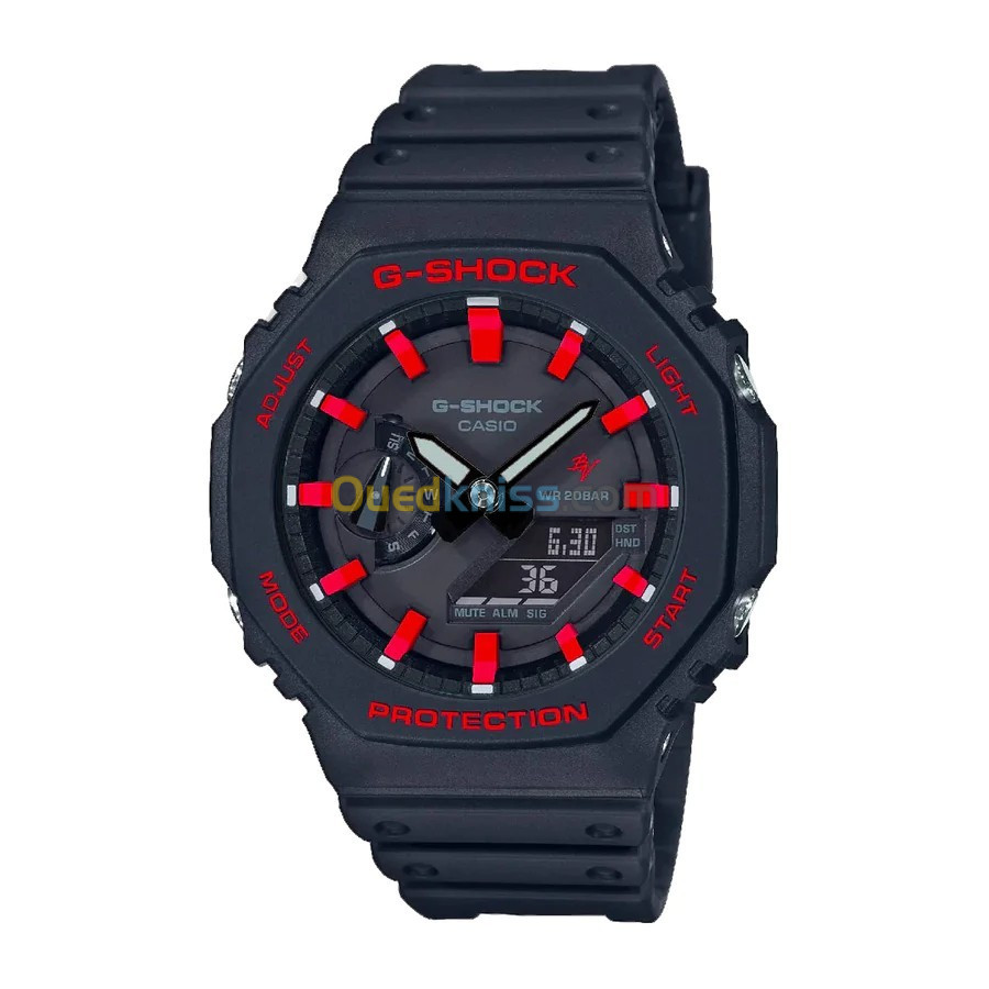 Montre Casio G-Shock Noir fond noir et rouge (التوصيل متوفر 58 ولاية)