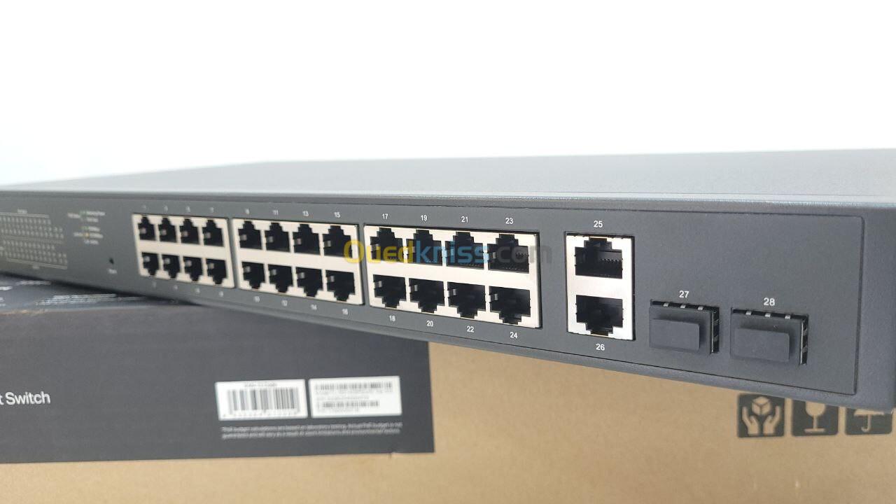 SWITCH TP-LINK 28 PORTS+POE manageable