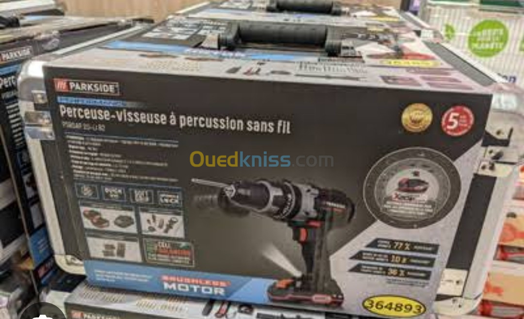 Visseuses 20v brachless avec accessoires & malette caba