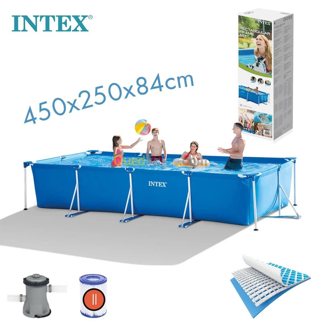  INTEX Piscine Rectangulaire Frame Pool Set 450x220x84 cm 28274NP