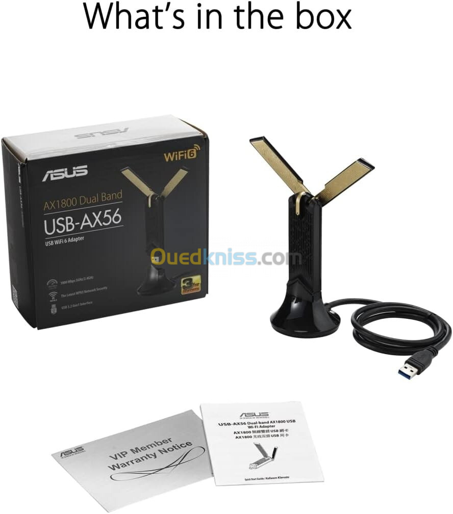 ASUS USB-AX56 Adaptateur WiFi USB AX1800 double bande