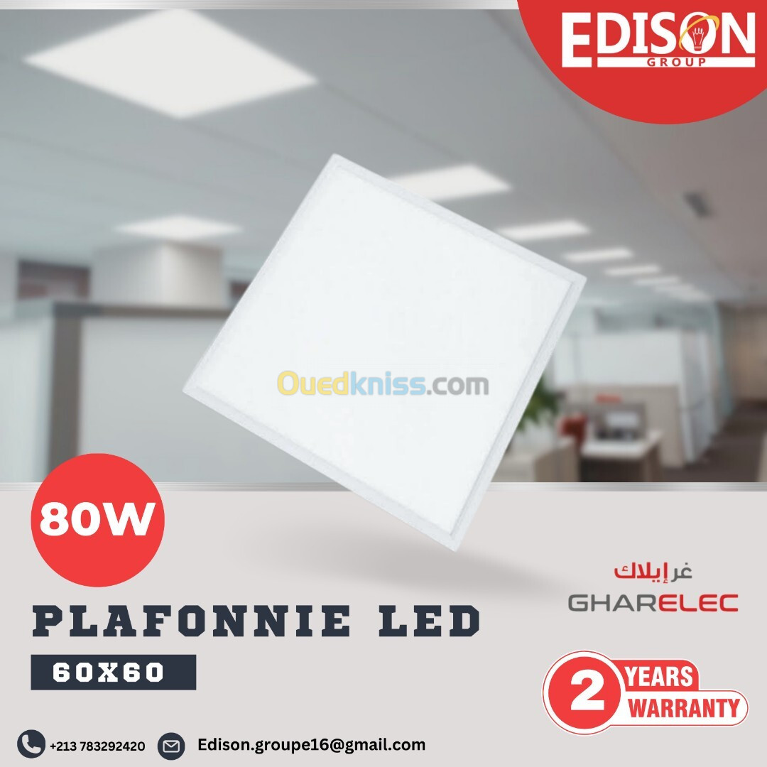  plafonnier 60*60 led 4000K 80w /panel 80w 