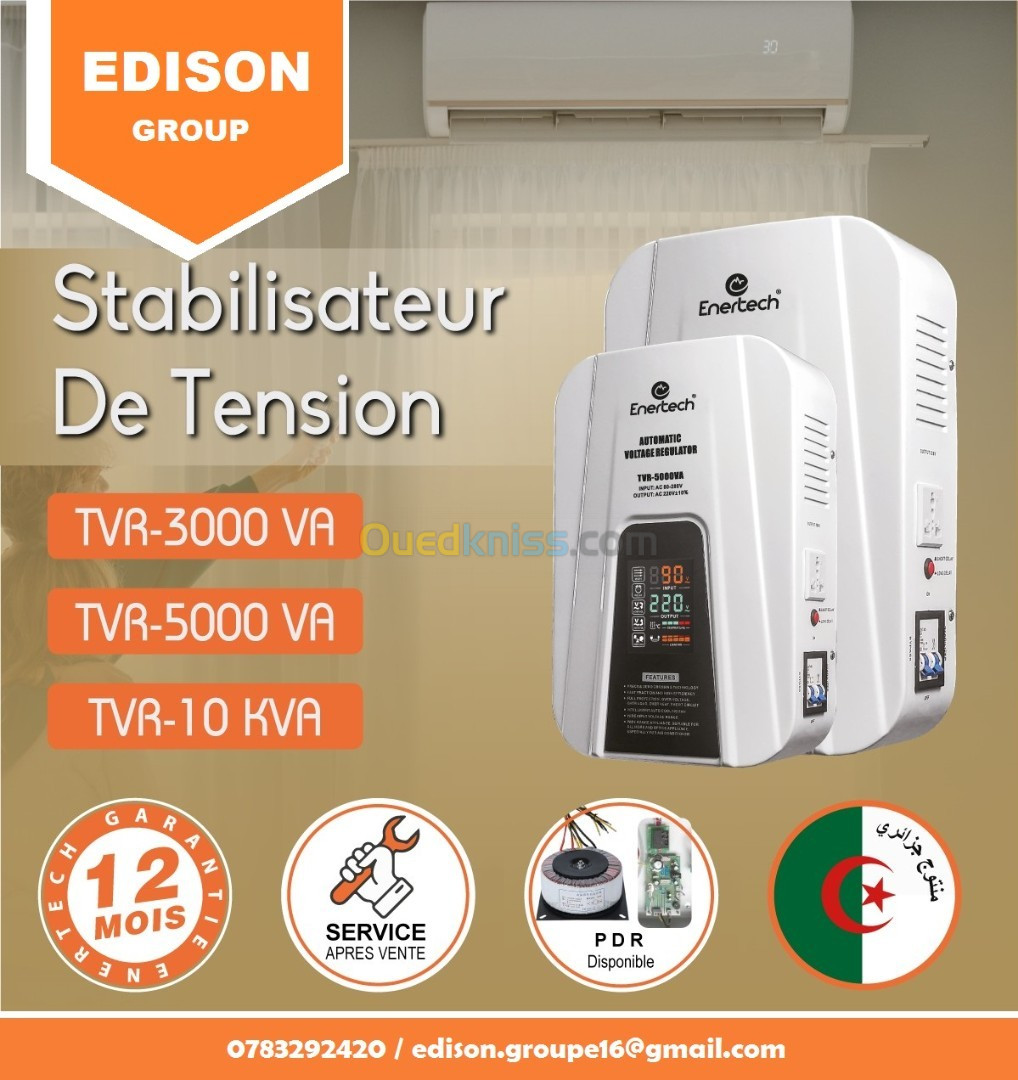 stabilisateur de tension mural monophasé 220v 