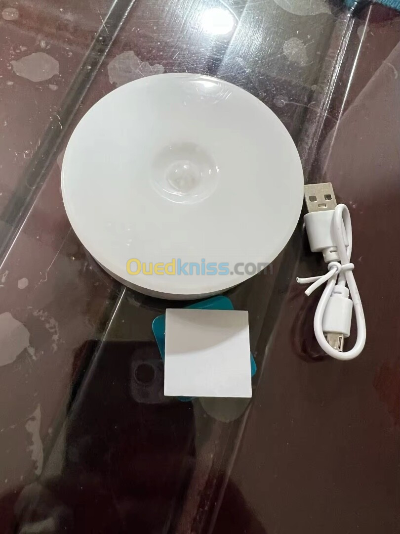 LED Night Light Motion Sensor Light USB Rechargeable Kitchen Bedroom Magnetic Base Wall Light 