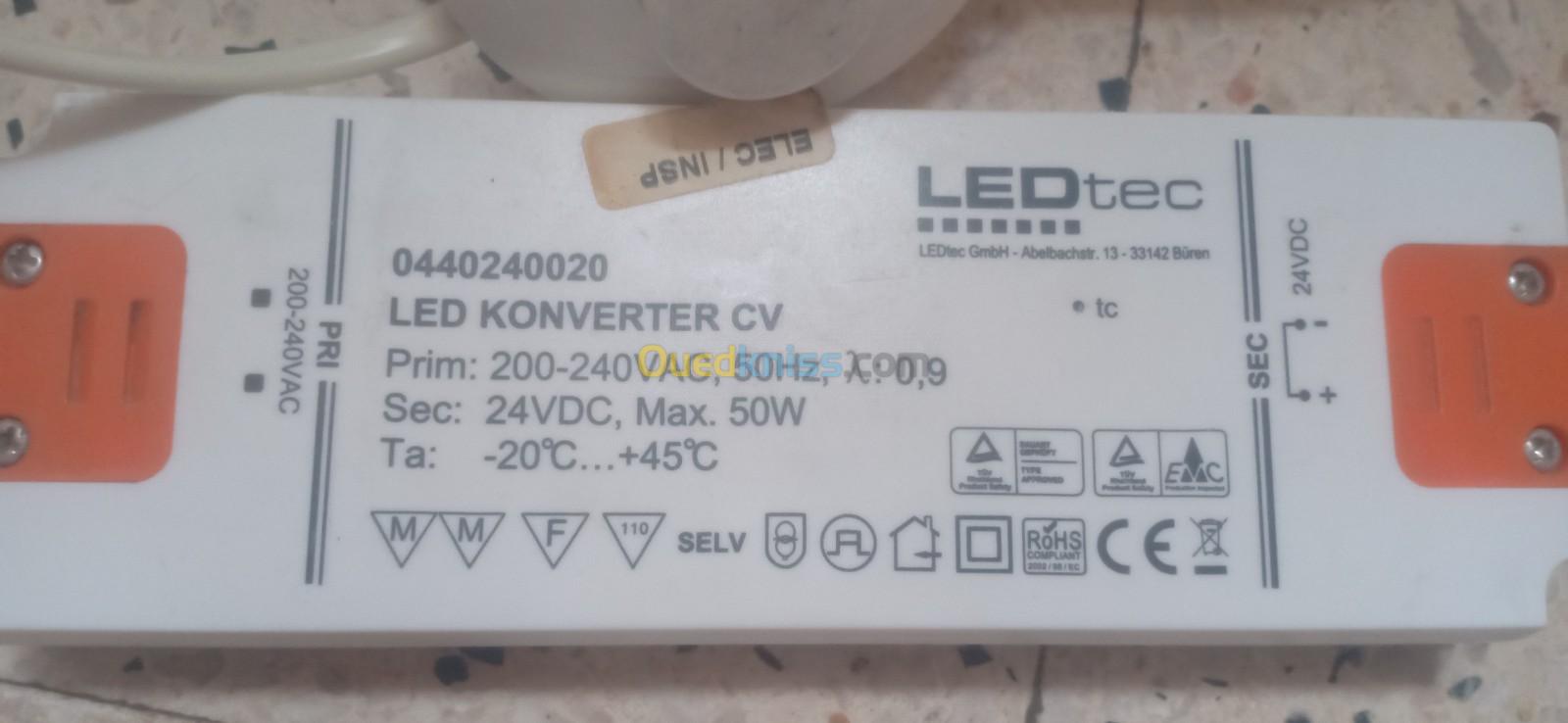 Barre de led avec transformateur 