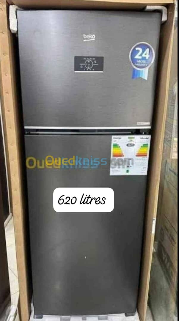 Promotion réfrigérateur Beko gris 400-450-510-560-620 litres 