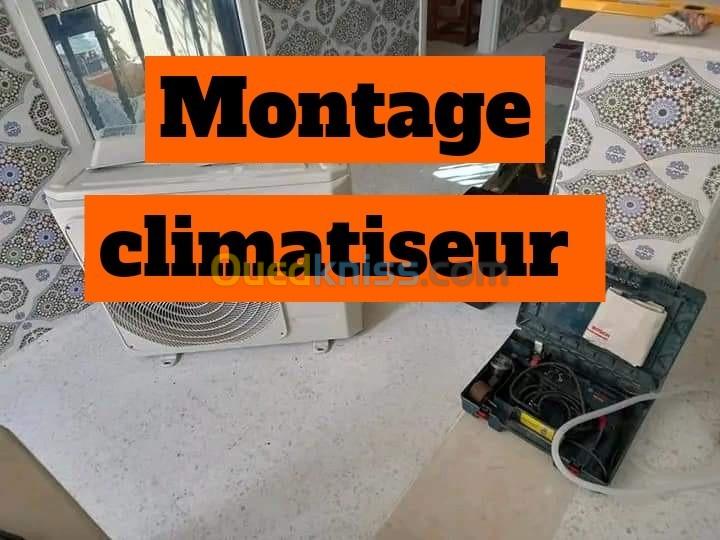 Installation climatiseur 