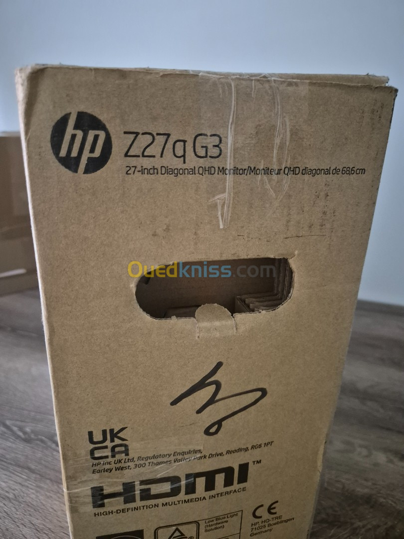 HP Z27u G3 68,6 cm (27") 2560 x 1440 Pixels 2K Ultra HD LED Noir