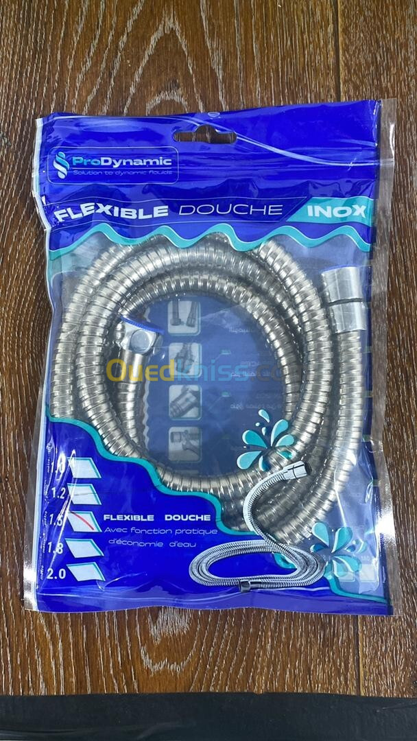 Flexible douche en inox et pvc