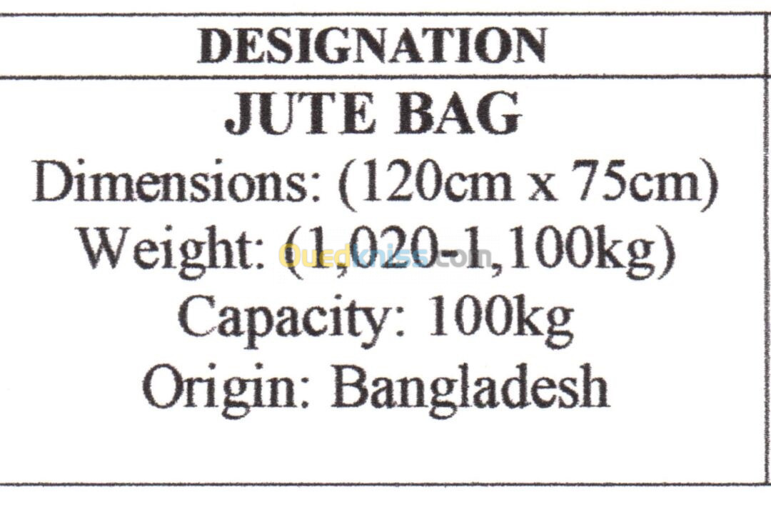 Sacs  jute bag 