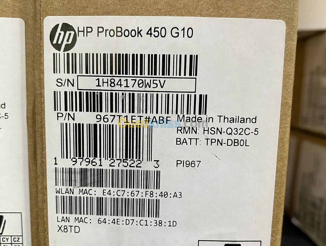 HP PROBOOK 450 G10  Intel Core i5-1335U  8GB DDR4 256GB NVME