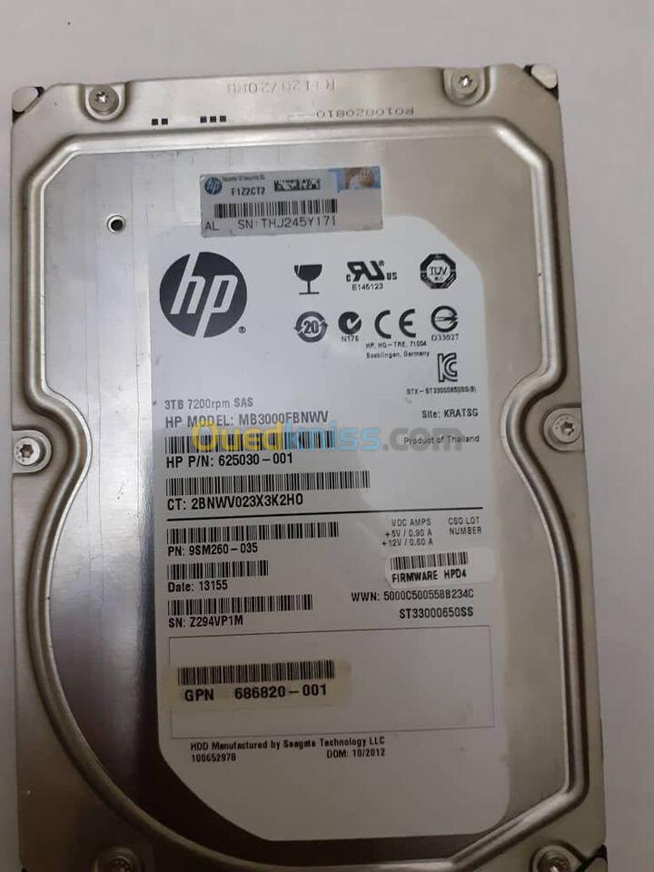 disques dure pour les serveurs SAS 1.2Tb 3Tb 4TB