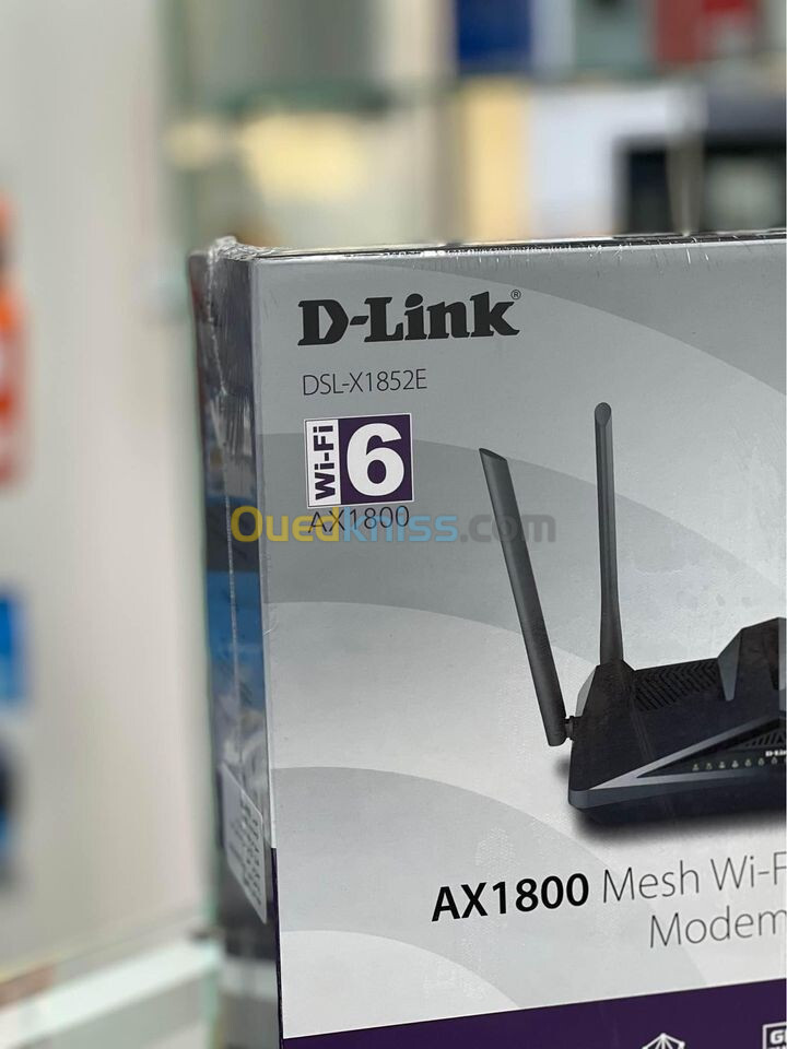 D-LINK MODEM-ROUTEUR WI-FI 6 AX1800 VDSL2 / ADSL2+ DSL-X1852E