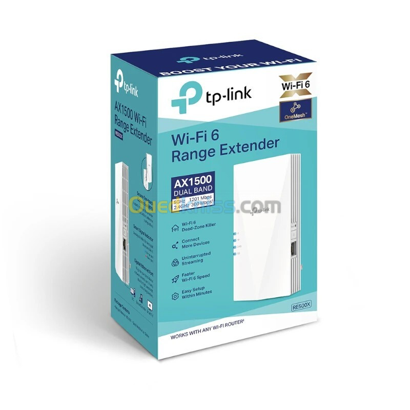 Point D'accès TP-LINK RE500X WIFI 6 AX1500 GIGABIT