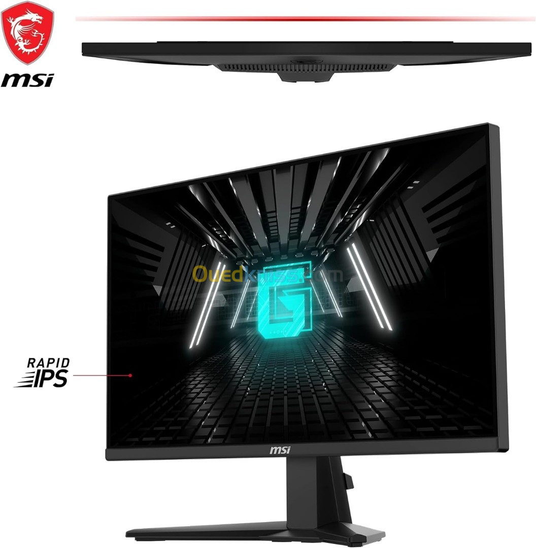 MSI G255F Écran gaming FHD 24,5 pouces - Dalle Rapid IPS 1920 x 1080, 180 Hz / 1ms