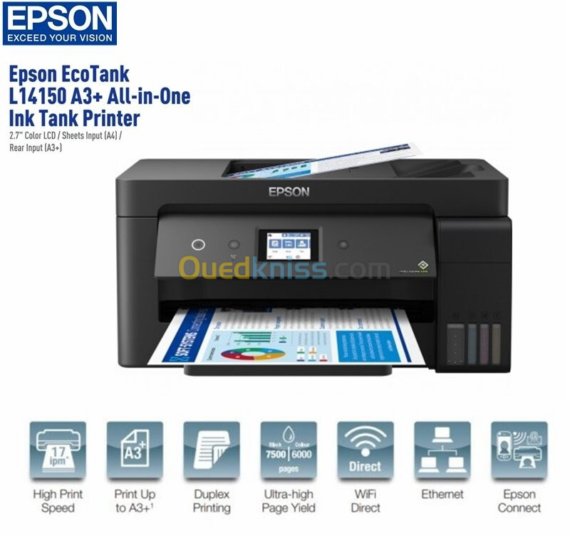 Epson EcoTank L14150 multifonction A3 couleur réservoir d'encre 