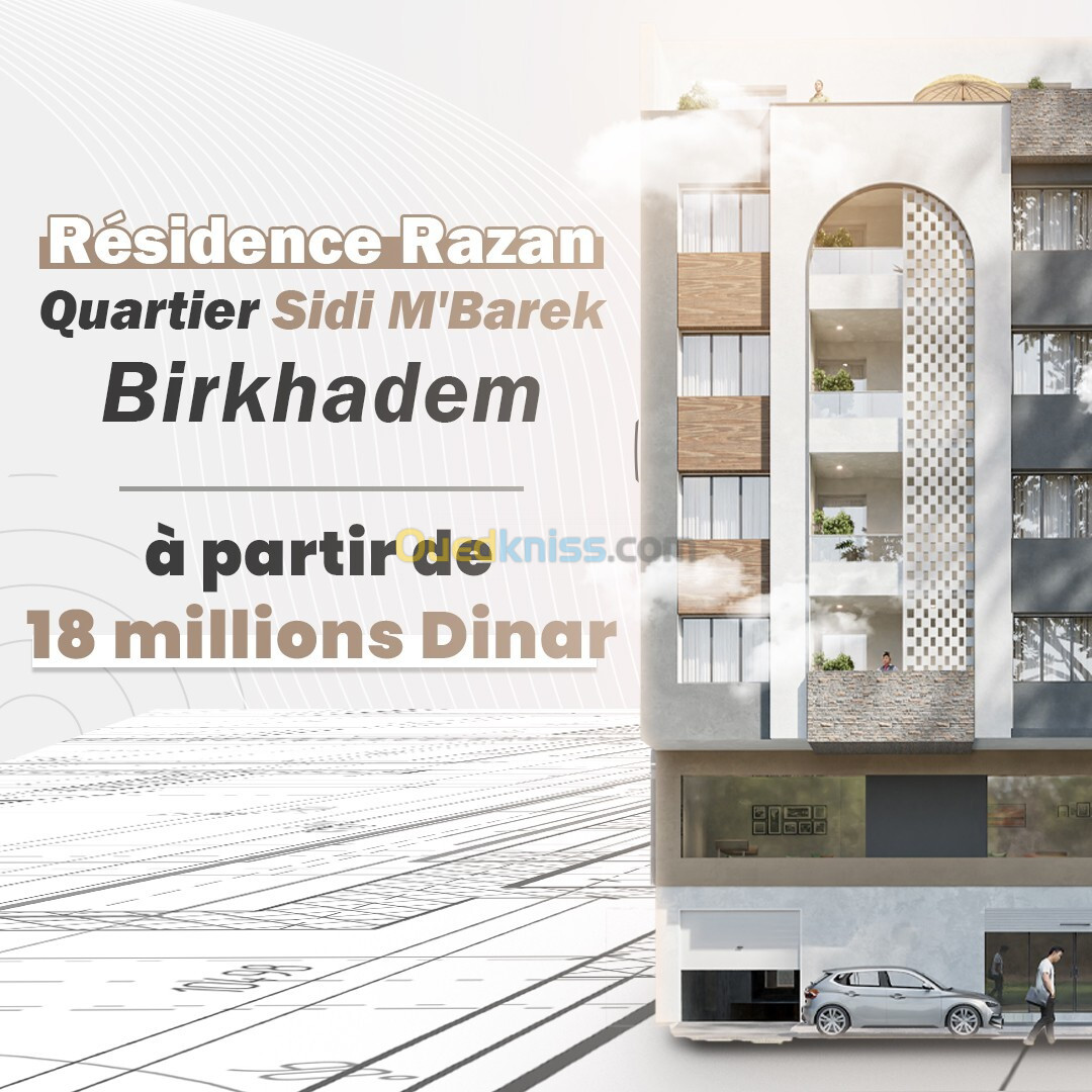 Vente Appartement F3 Alger Birkhadem