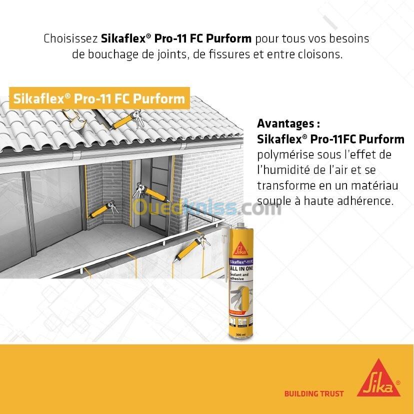 SIKAFLEX PRO-11FC  Mastic colle à prise rapide (BLANC et GRIS)