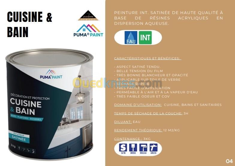 Peintures PUMA PAINT ,Intérieur et Extérieur