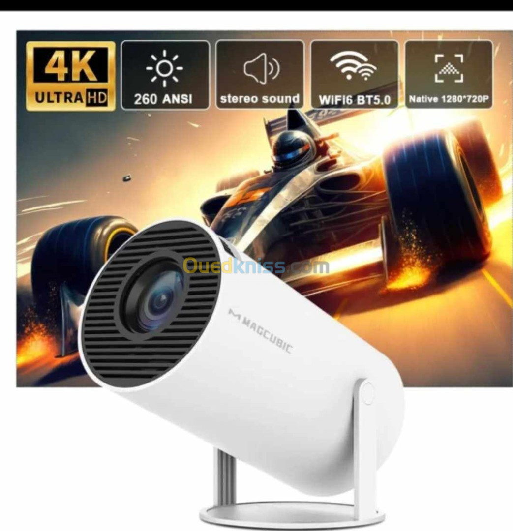 Projecteur DATA SHOW Hy300 4K Android 11 , Wifi 6,