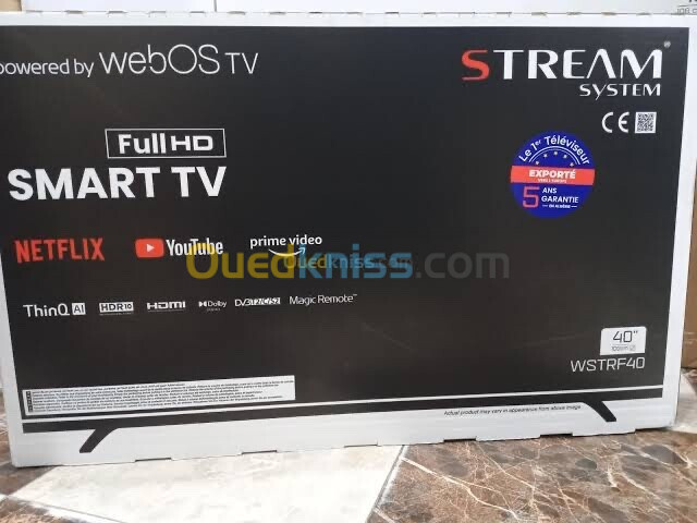 Promotion Télévision Stream 32/40/43/50/55/58/65 Smart/Simple/Google tv 