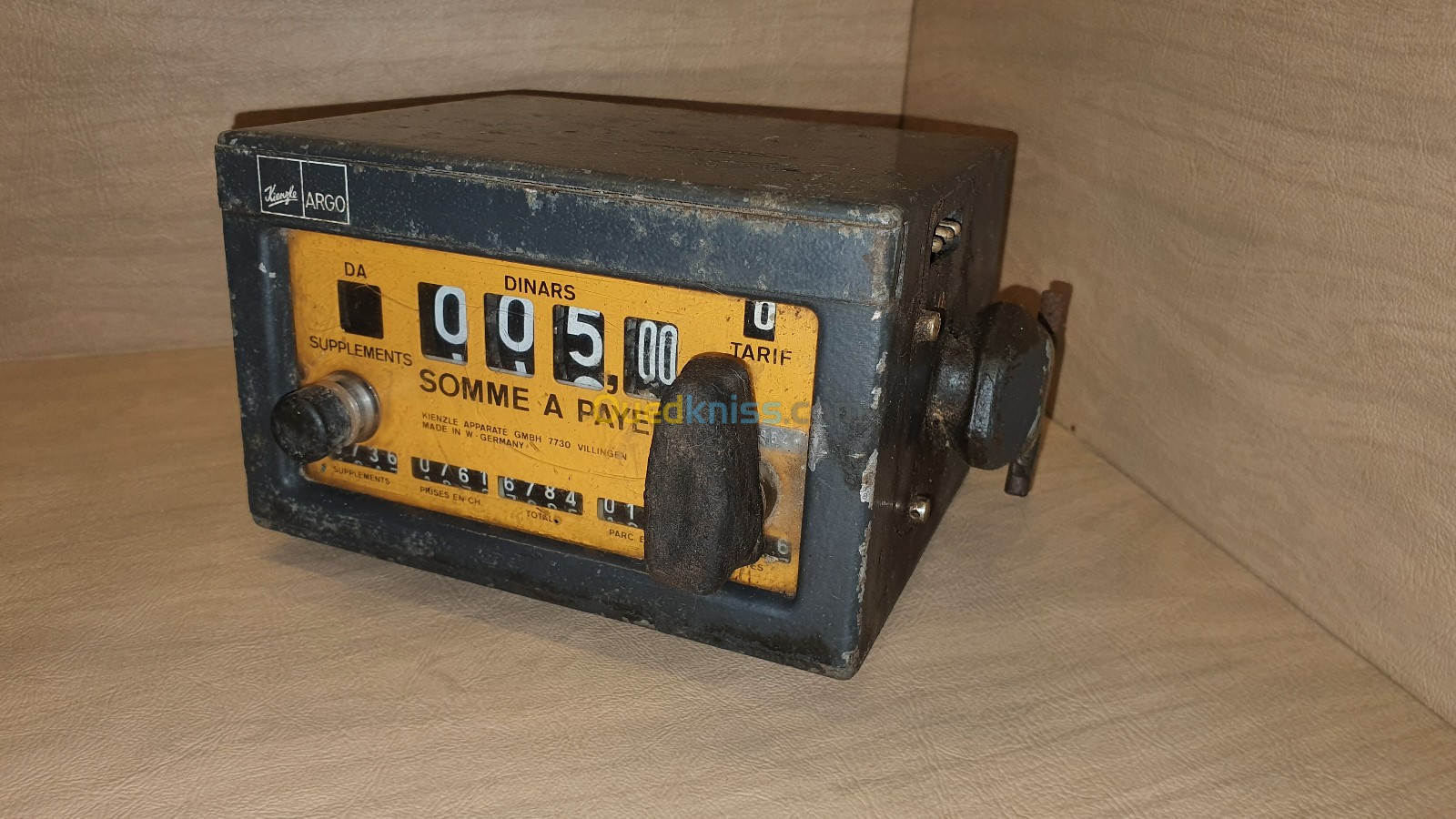 Vintage Compteur de Taxi algerien de la marque Kienzle ARGO Germany