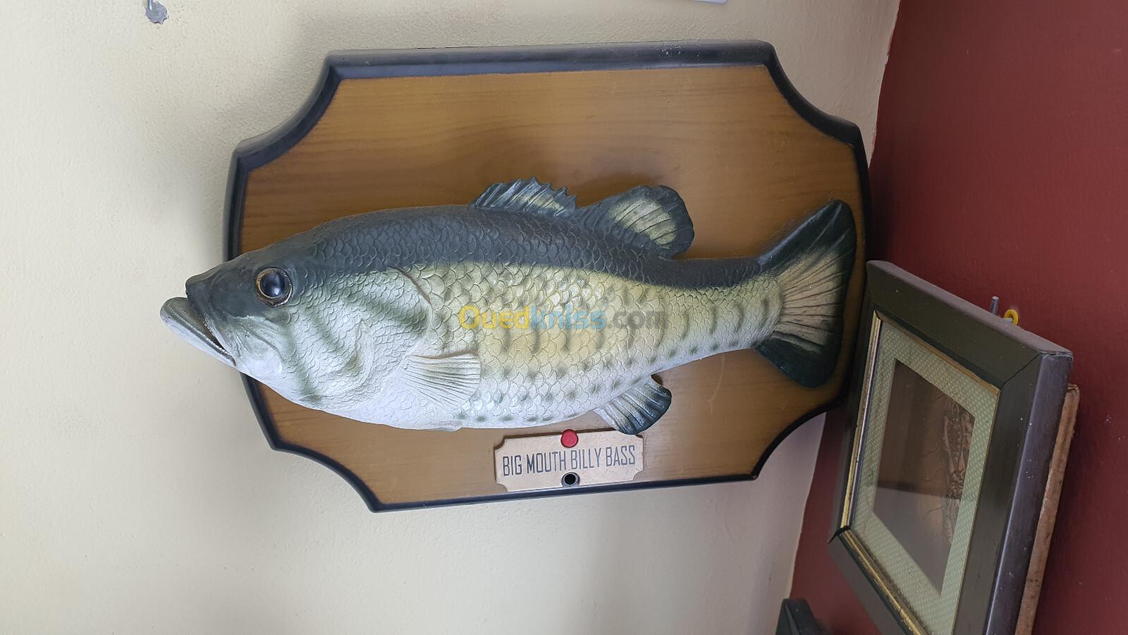 Vintage Poisson chantant BIG MOUTH BILLY BASS made in Germany 90's Chante et bouge