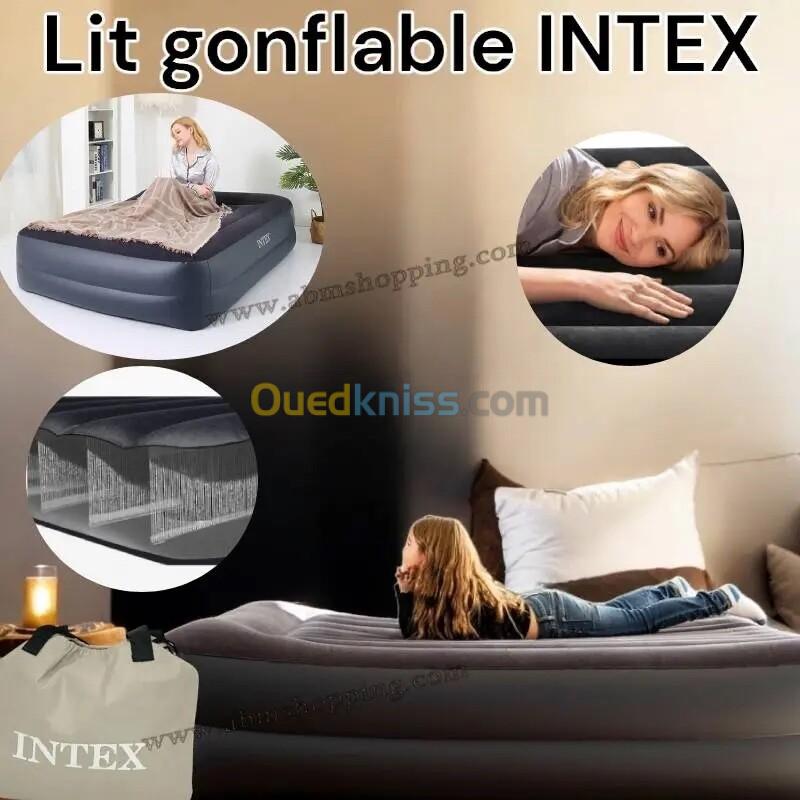 Lit Gonflable (1.52m*2.03m*56cm)|INTEX سرير هوائي