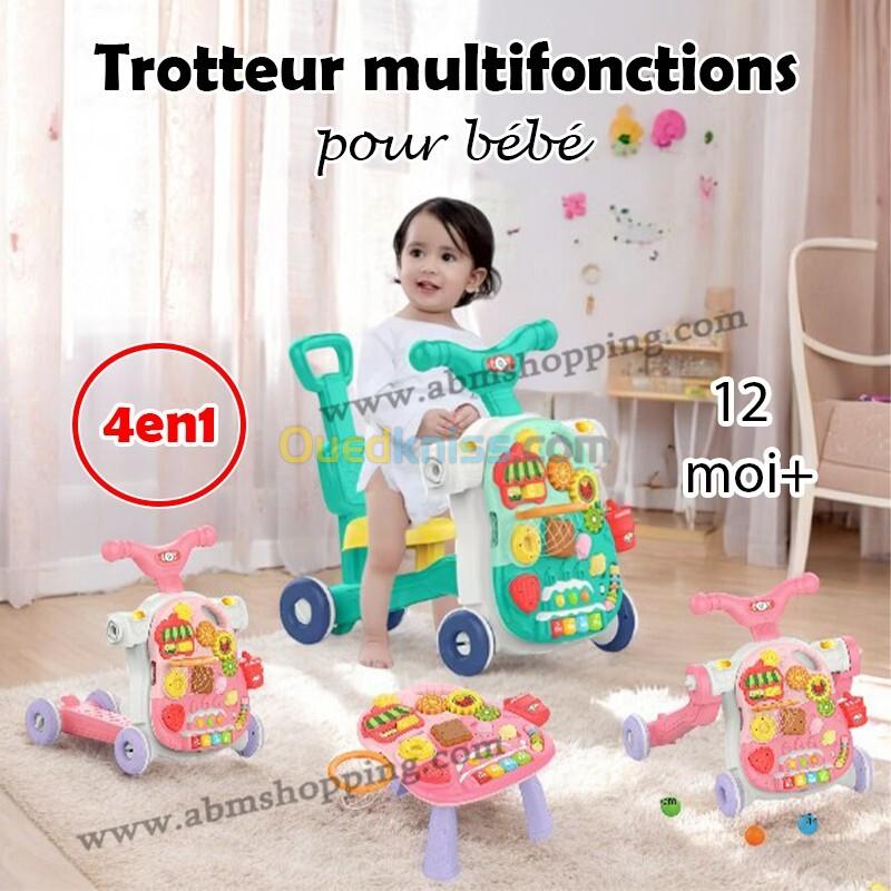 Trotteur multifonctions pour bébé 4en1