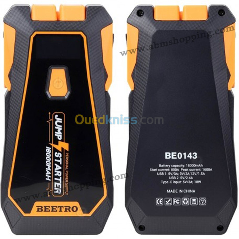 Booster de batterie 1600A شاحن بطارية | BEETRO