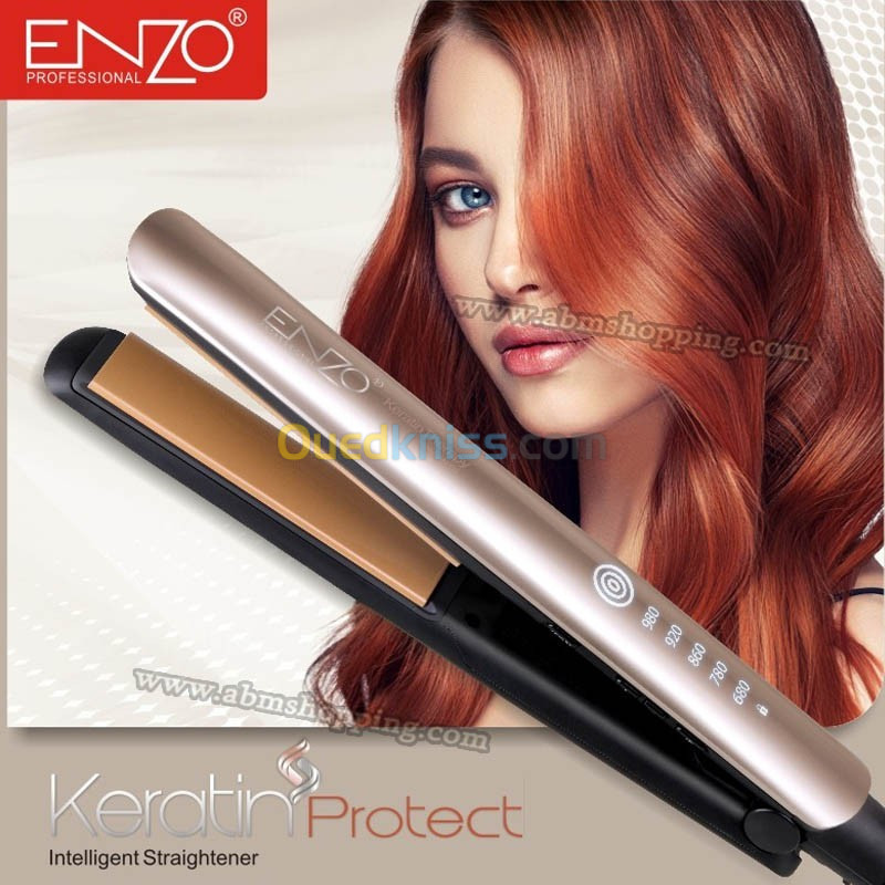 Lisseur Cheveux en Ceramique Keratin Protect | ENZO PROFESSIONAL