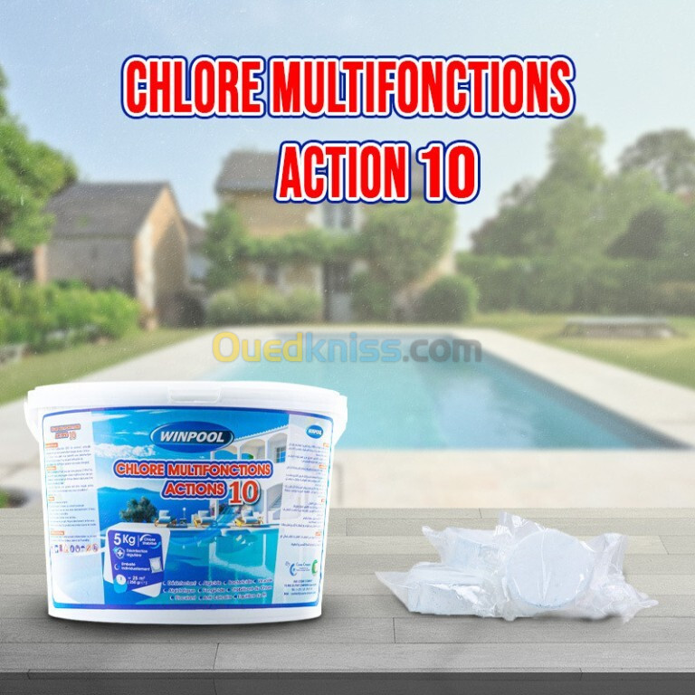 Chlore Multiactions Actions 10 de 5Kg | WINPOOL