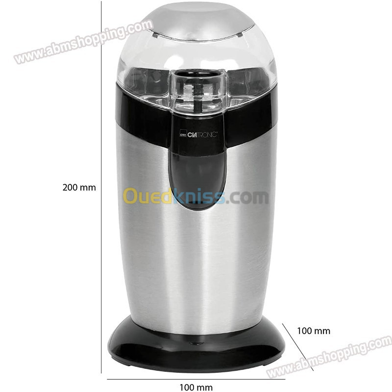 Moulin à Café Lames en Acier Inoxydable 120 W – Clatronic