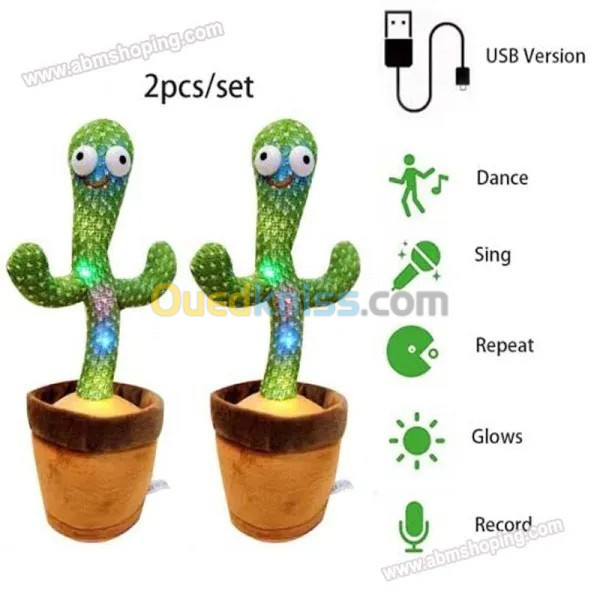 Cactus danseuse Rechargeable | لعبة الصبارة الراقصة للاطفال