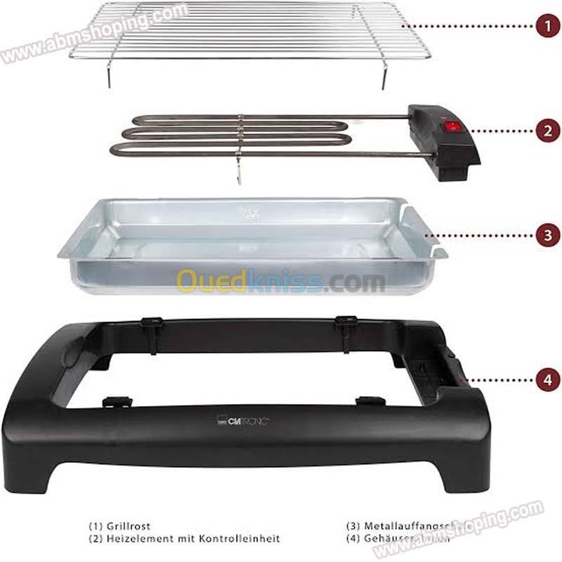 Barbecue Électrique 2000 W – Clatronic