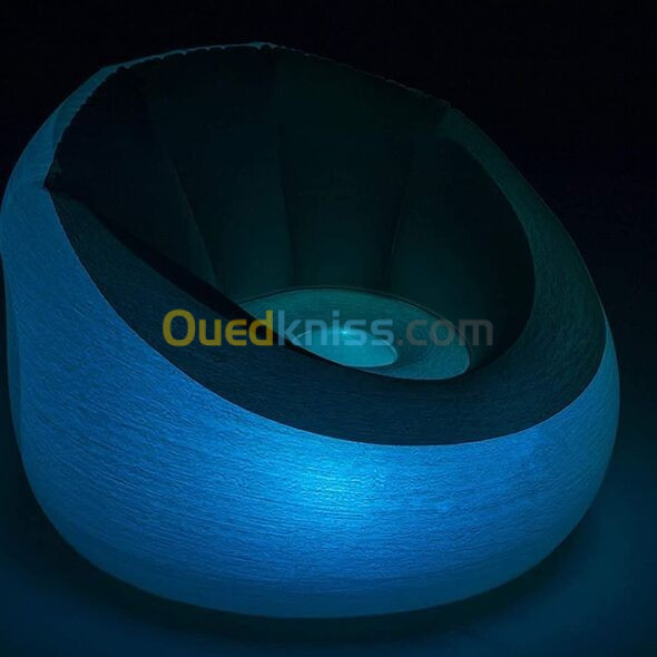 Pouf Gonflable avec Led Incorporée 7 Couleurs 102x97x71cm  Bestway