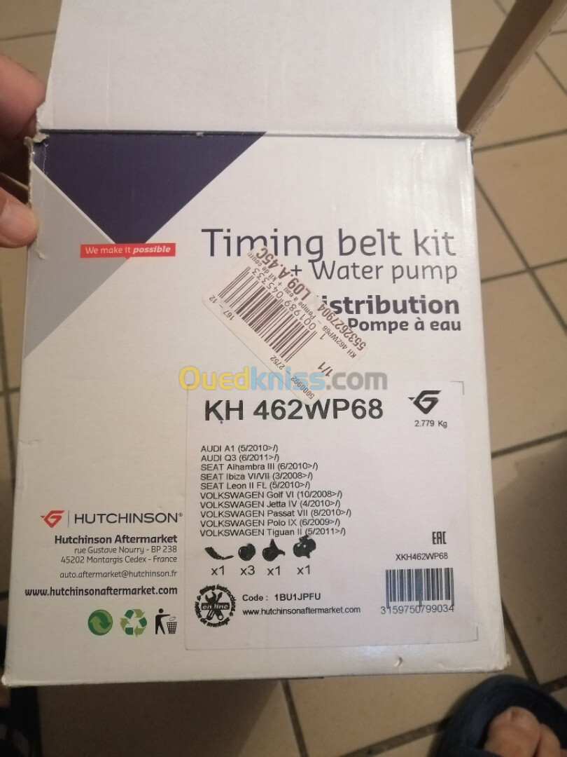 Kit de distribution seat ibiza/tiguan