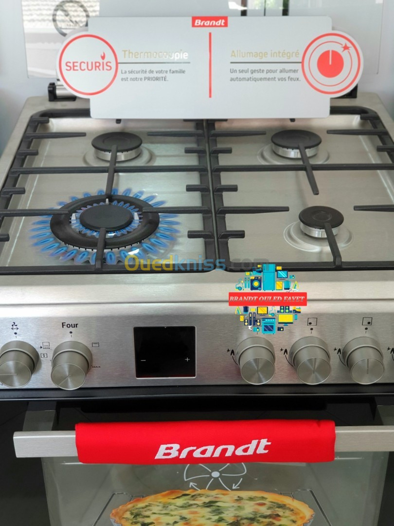 Cuisinière Brandt INOX Ventilé