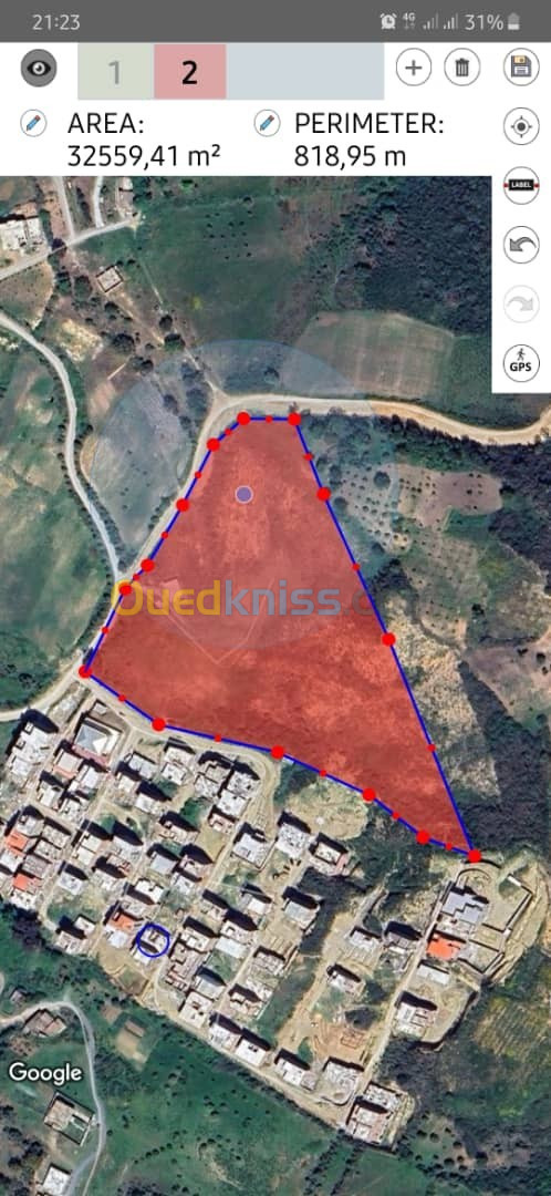 Vente Terrain Skikda El Hadaiek