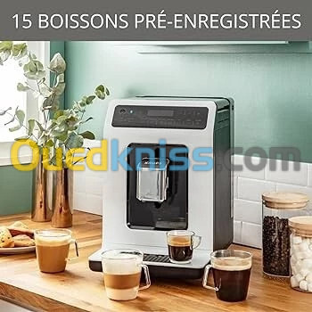 Machine a cafe broyeur avec tasses de lait KRUPS EA890110 EVIDENCE - 15 bars