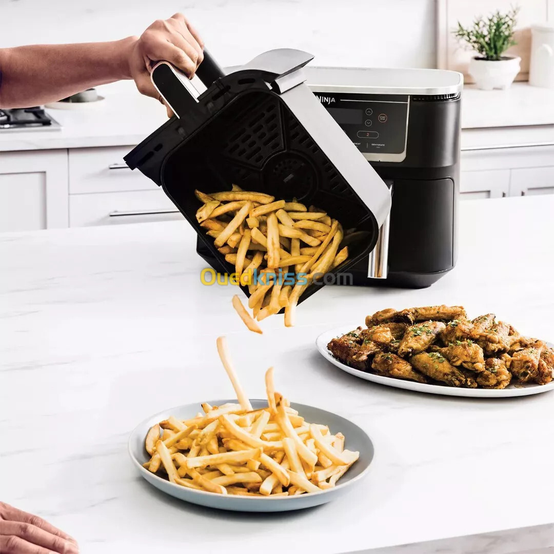 Friteuse a air sans huile - Airfryer 2 tirroires - 9.5L - 2600W - 6 programmes - AF451EU