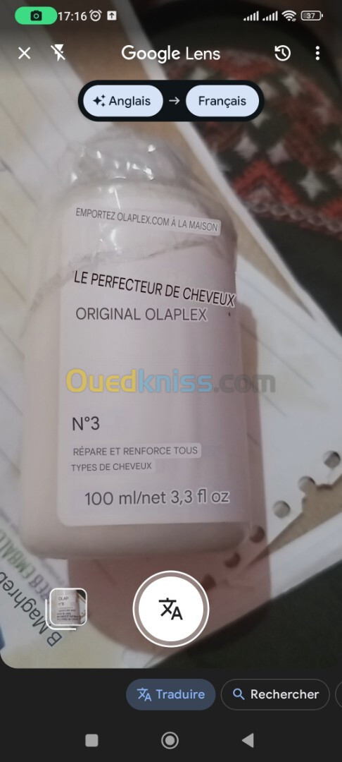 perfectionneur de cheveux OLAPLEX